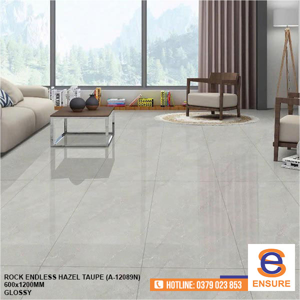 Gạch Glossy Rock Endless Hazel Taupe (A-12089N) 600x1200 mm