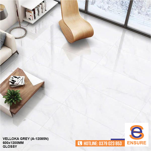 Gạch Glossy Velloka Grey (A-12085N) 600x1200 mm