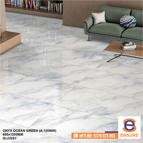 Gạch Glossy Onyx Ocean Green (A-12086N) 600x1200mm